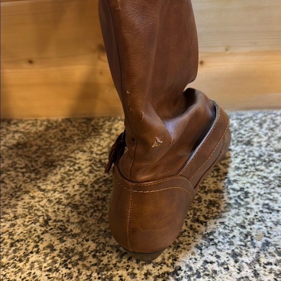Women's Brown Slouch Boots / size 9/ has some ware check photos - Picture 8 of 9